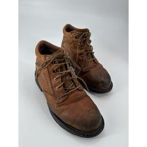 Ariat Macey Brown‎ Leather Composite Toe Western Work Boots Women's Size 8.5B
